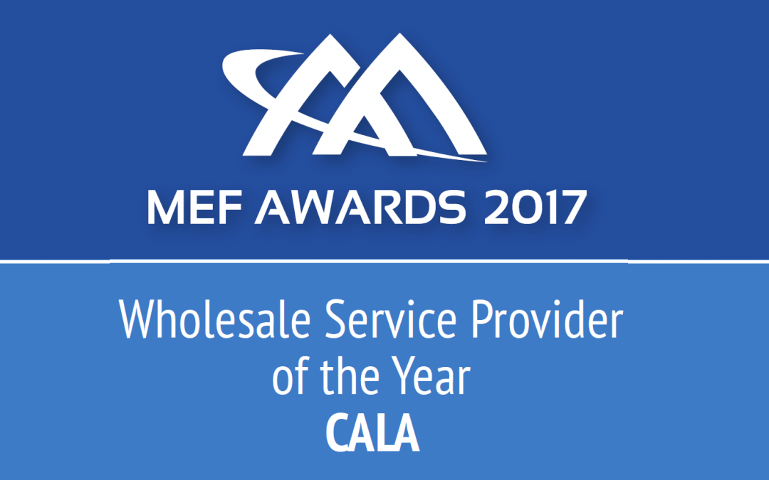 MEF award Wholesale Service Provider of the Year