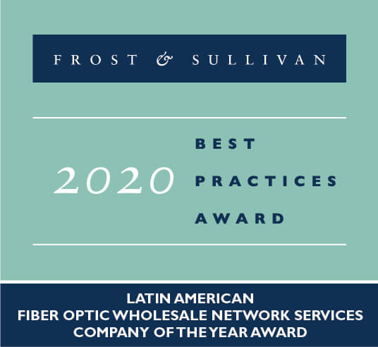 UFINET reconhecida por Frost & Sullivan como Empresa do ano em 2020