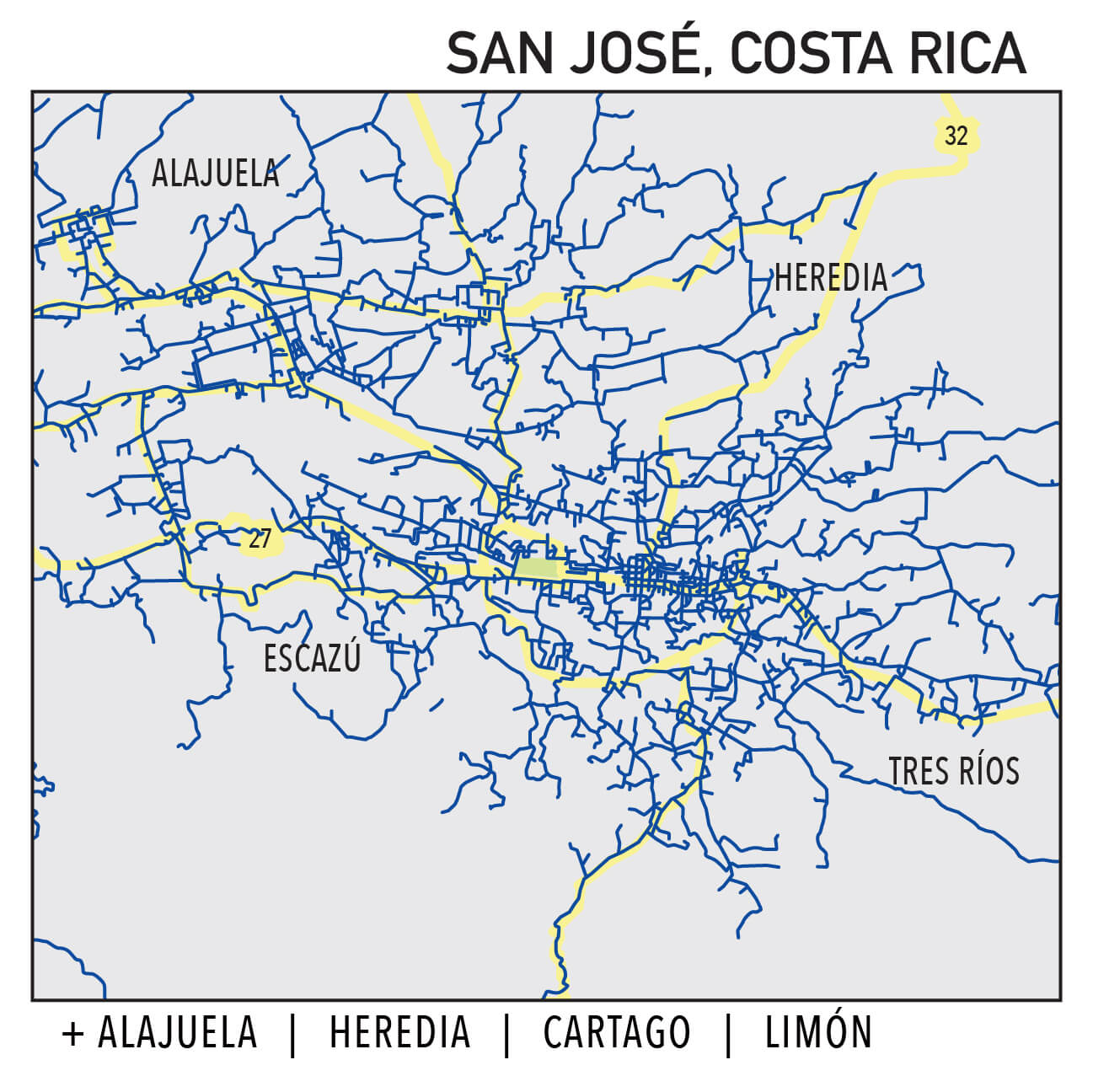 Capillarity Costa Rica map Ufinet