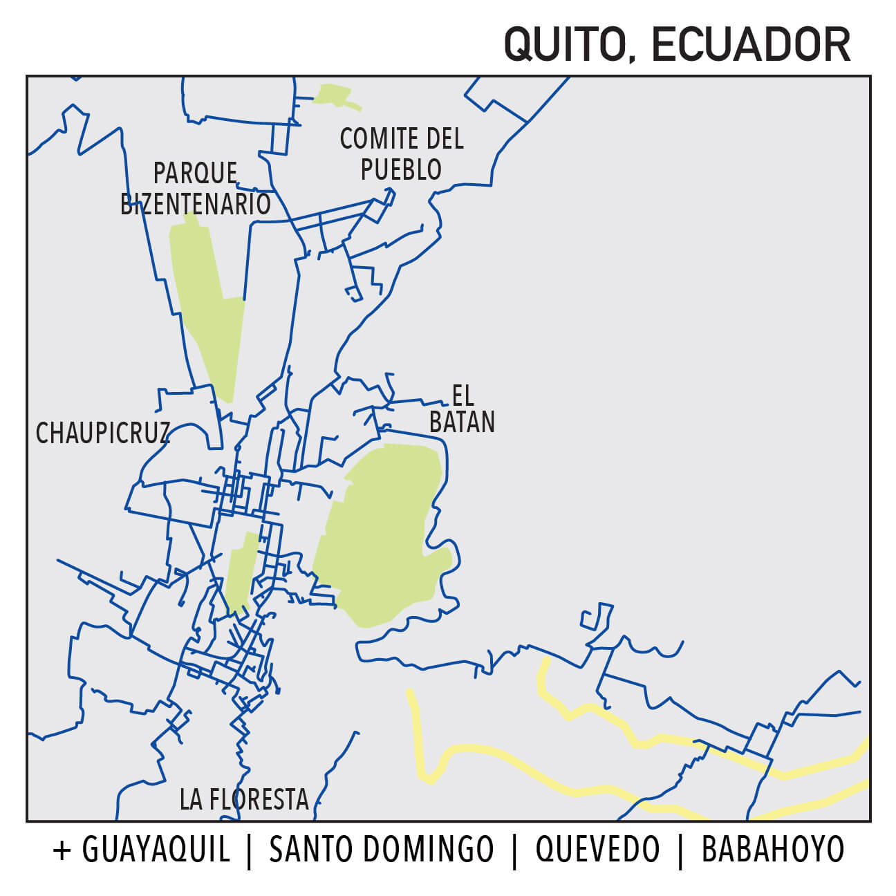Capillarity Ecuador map Ufinet