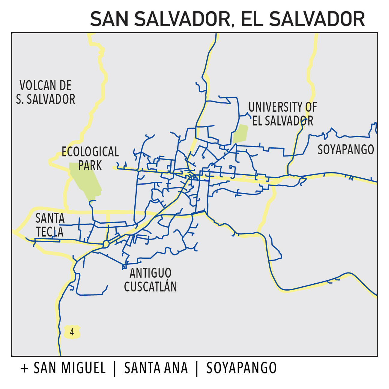 Capillarity El Salvador map Ufinet