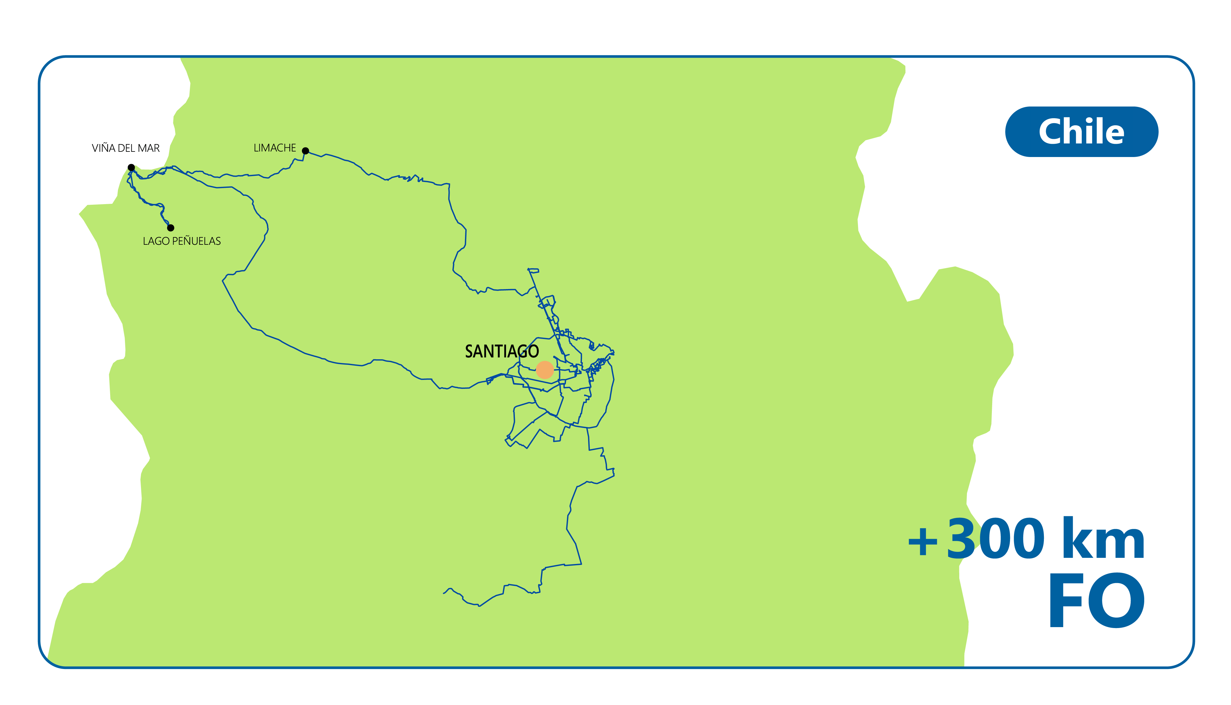 Mapa Red Chile UFINET
