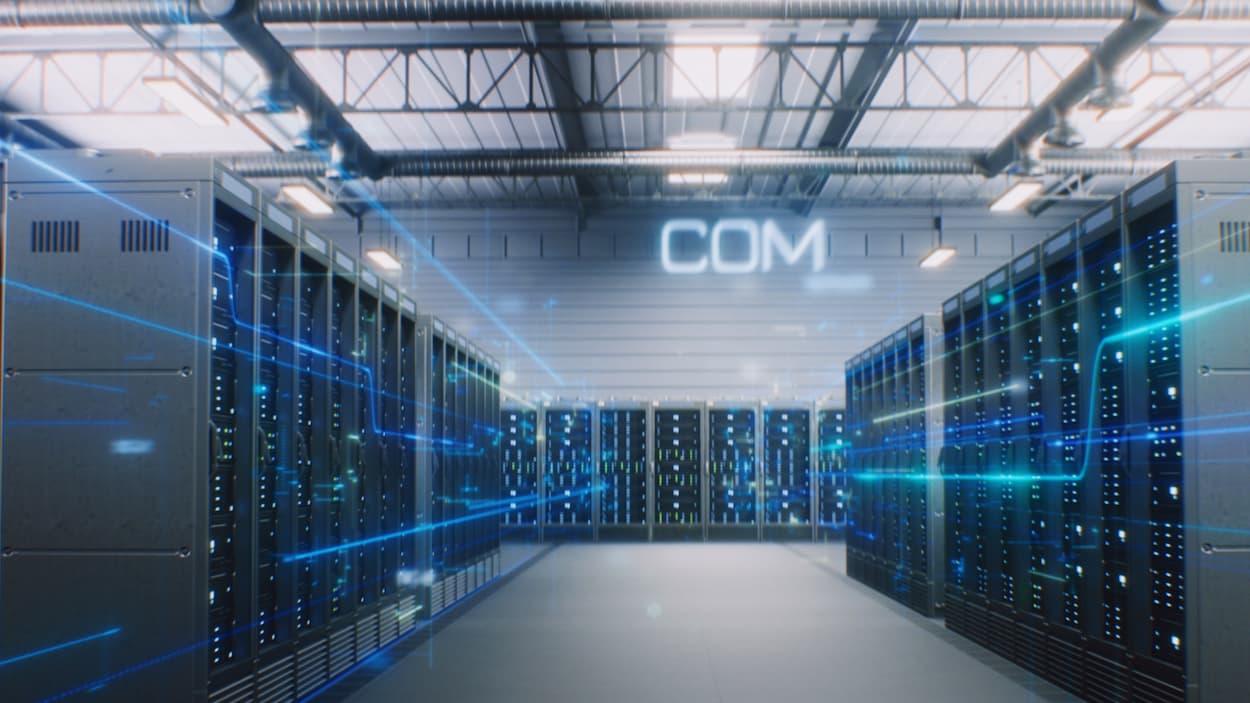 El futuro de la computación en la nube, representado por redes interconectadas y tecnología avanzada en Internet.